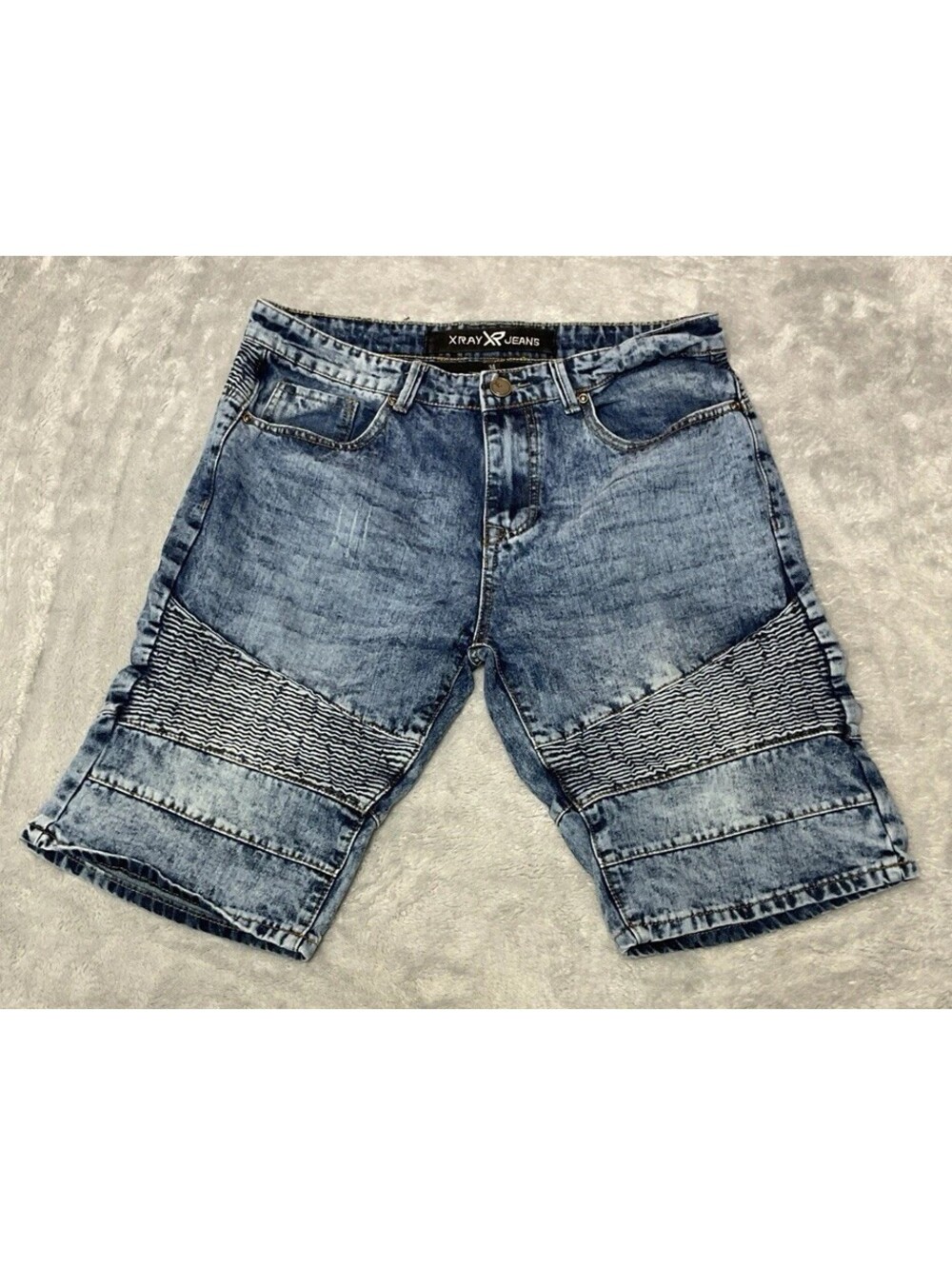 XRAY Jeans Blue Denim Jean Shorts Mens Size 34 Jorts Streetwear